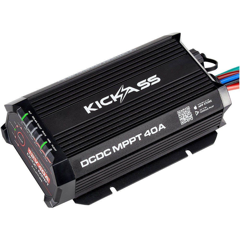 KickAss Smart 12V/24V 40A DCDC Charger With Solar MPPT + Integrated Bluetooth + Pre-Wired Anderson