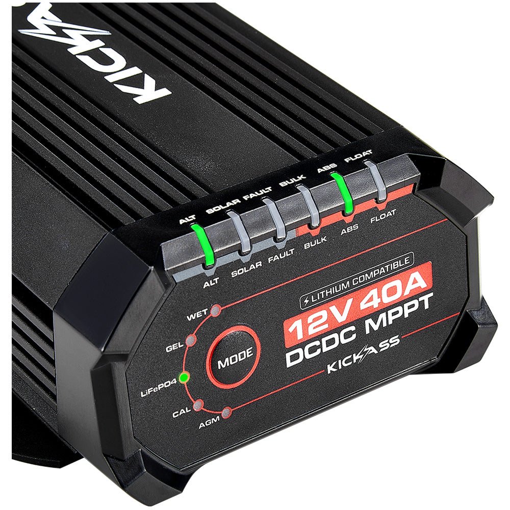KickAss Smart 12V/24V 40A DCDC Charger With Solar MPPT + Integrated Bluetooth + Pre-Wired Anderson