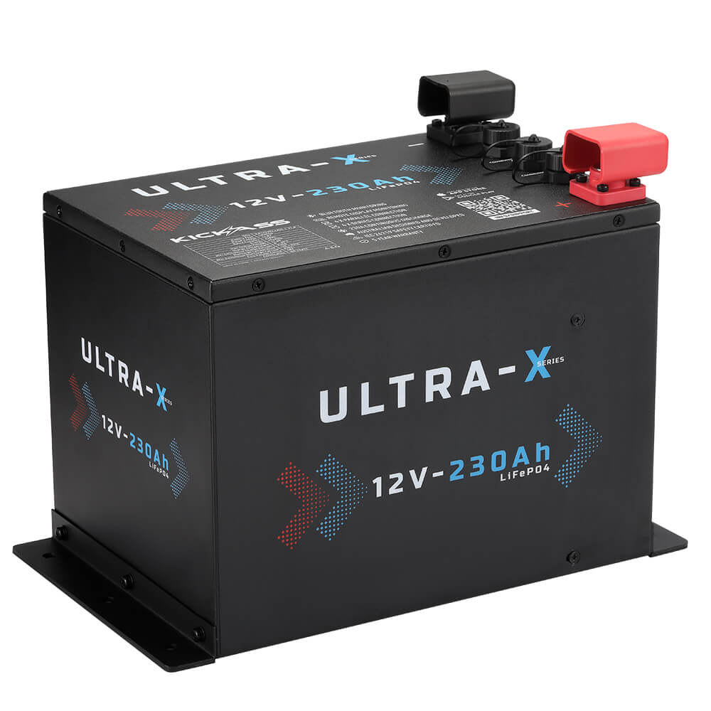 KickAss Smart 12V 230Ah Ultra-X Lithium Compact Deep Cycle Battery LiFePO4
